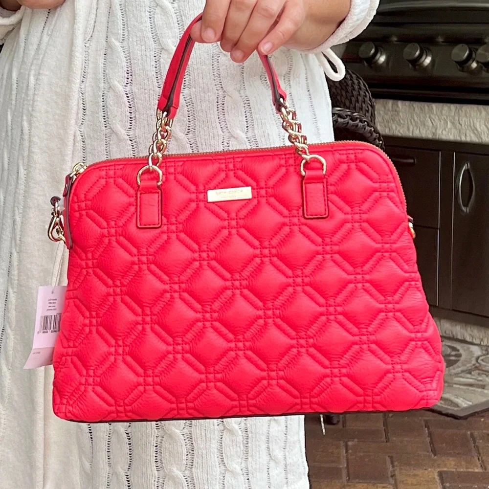 KATE SPADE KATE SPADE small rachelle astor court satchel crossbody leather